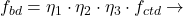 Rendered by QuickLaTeX.com  f_{bd} = \eta _{1} \cdot \eta _{2} \cdot \eta _{3} \cdot f_{ctd} \rightarrow