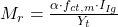  M_{r} = \frac{\alpha \cdot f_{ct,m}\cdot I_{Ig}}{Y_{t}} 